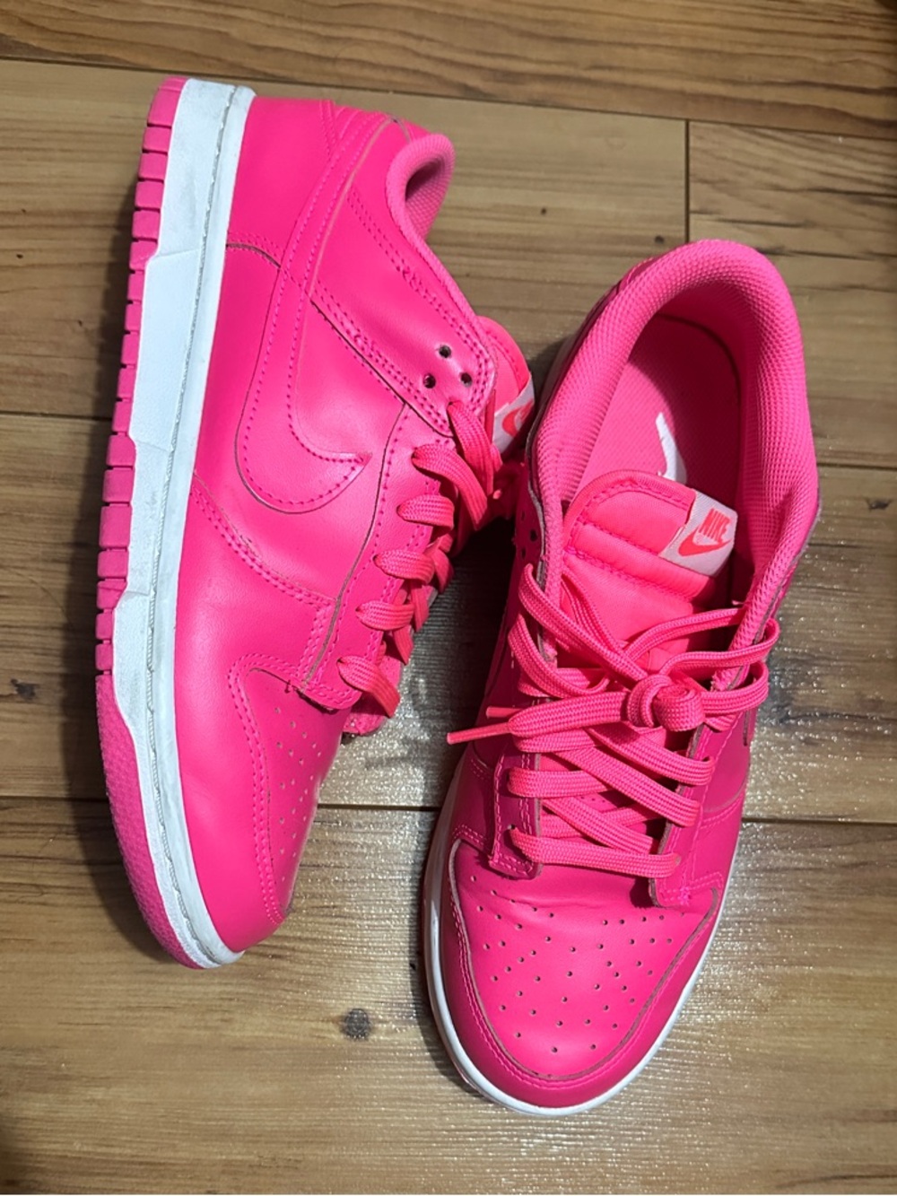 Nike Women's Dunk Lo Sneakers in Neon Pink